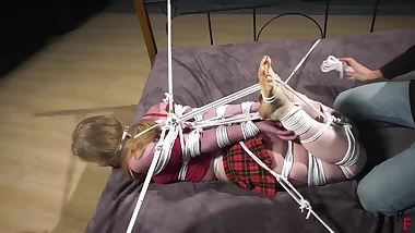 Olesya Hogtied With Be advantageous to Ropes